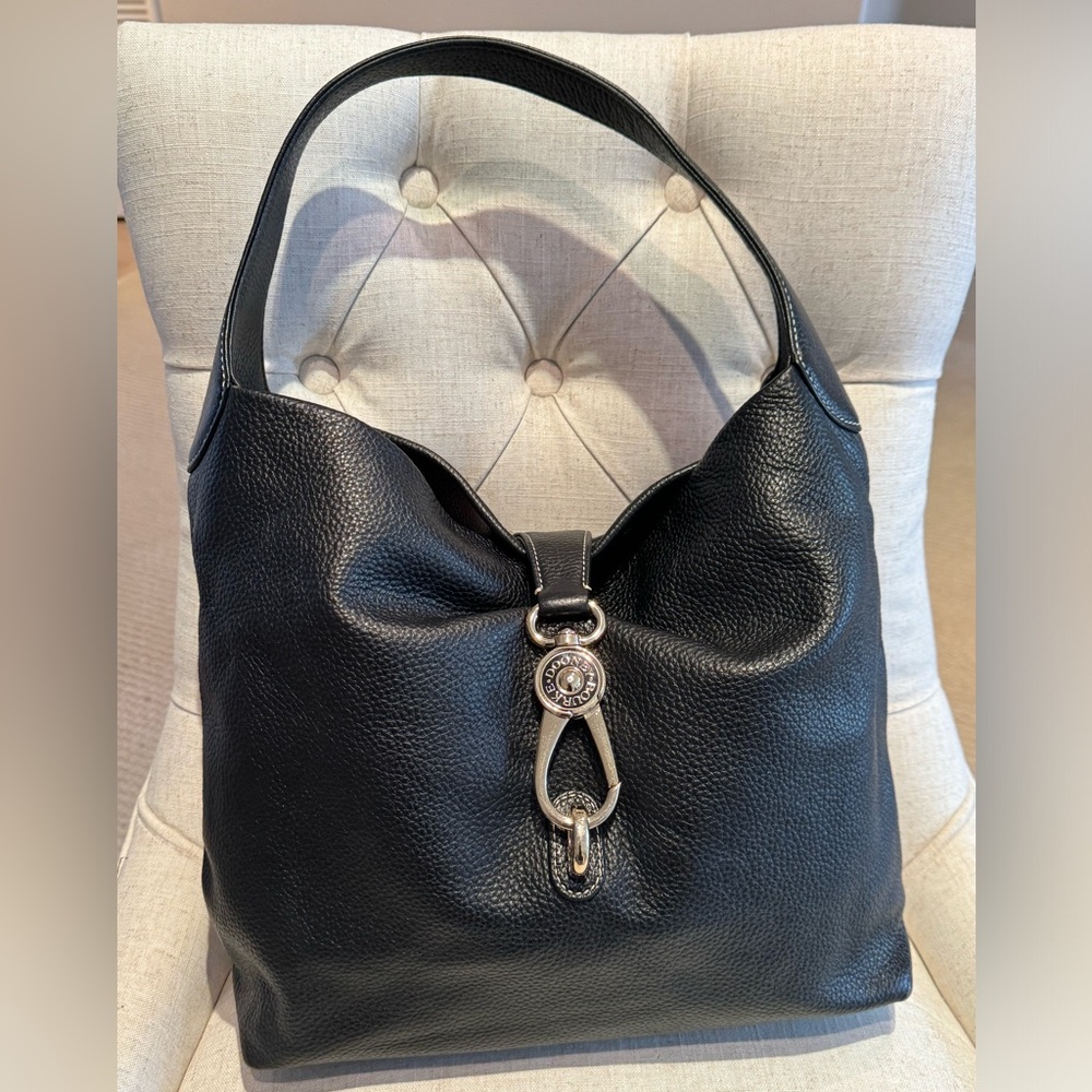 Dooney & Bourke Black leather Tote 👜 with pink interior